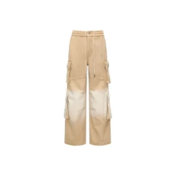 Feng Chen Wang SS25 Jeans Unisex Khaki