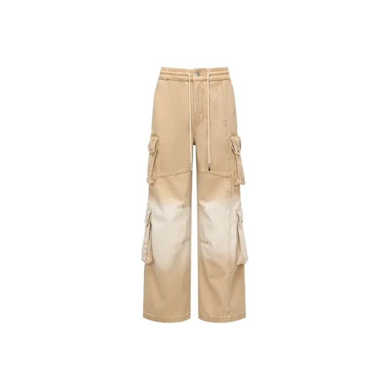 Feng Chen Wang SS25 Jeans Unisex Khaki-0