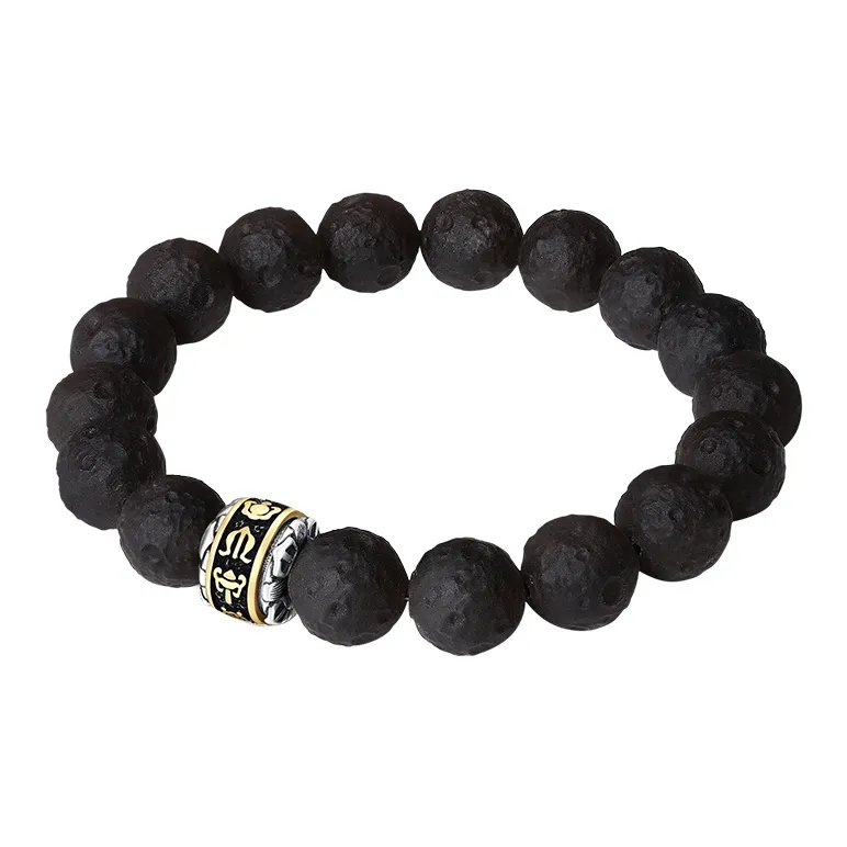 CHOW TAI SENG Obsidian Bracelets Unisex-2