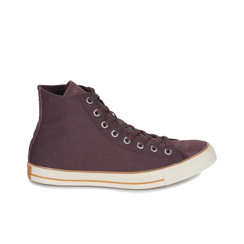 Converse All Star Breathable High Top Canvas Shoes Men's Brown Red-1