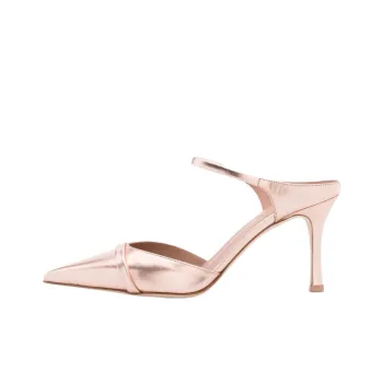 Malone Souliers Maureen Closed Toe Slippers 8.5cm Women's Pink