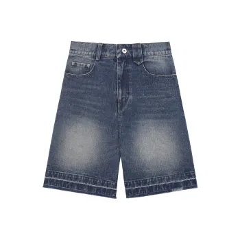 UNVESNO Denim Shorts Unisex Light Blue