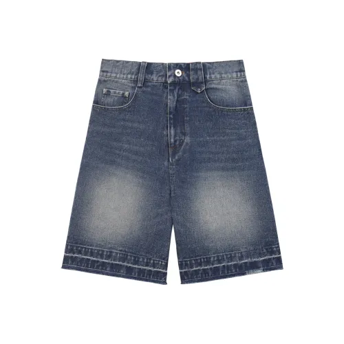 UNVESNO Denim Shorts Unisex Light Blue