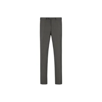 Canali Suit Trousers Men Gray