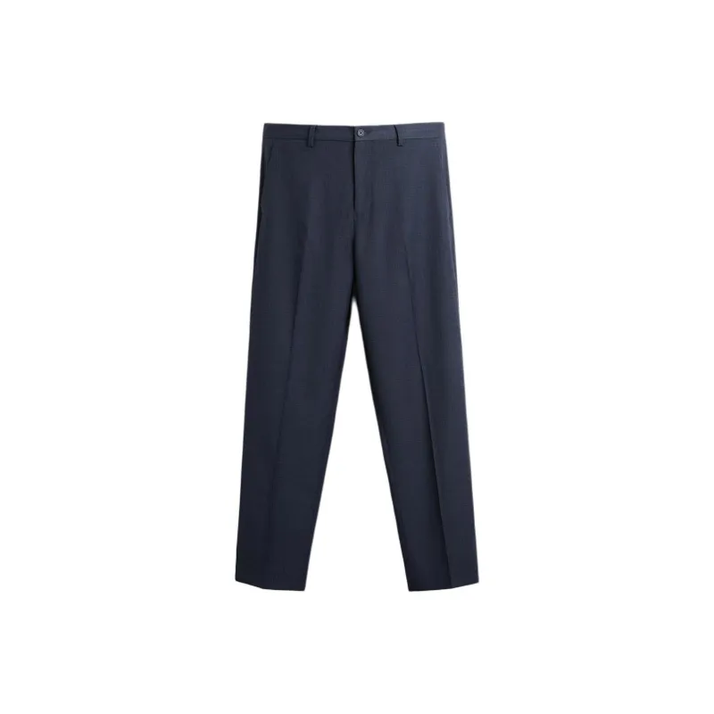 ZARA Suit Trousers Men Blue-0