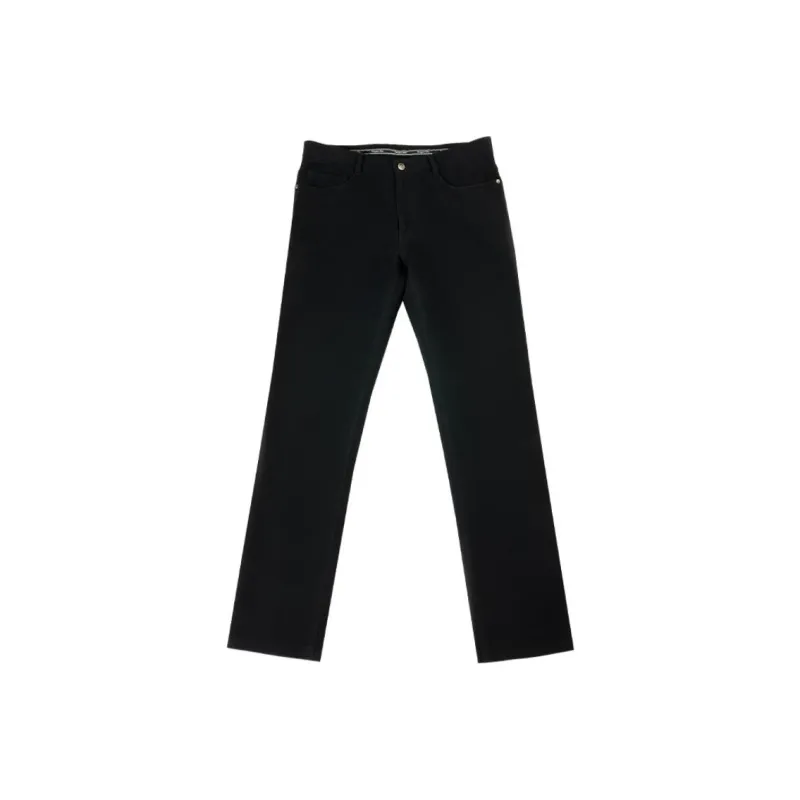 Francesco Totti Suit Trouser Men's Black Navy Blue-0