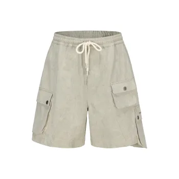 VANN VALRENCÉ Cargo Shorts Unisex Light Beige