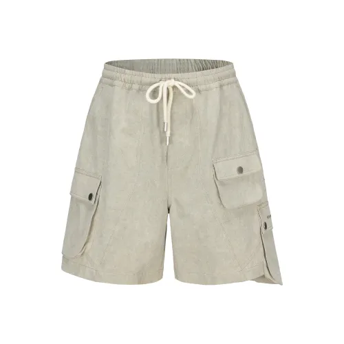 VANN VALRENCÉ Cargo Shorts Unisex Light Beige