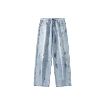 NVRFRGT Jeans Unisex Light Blue