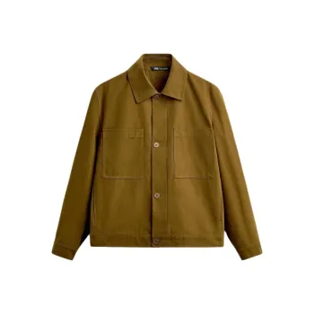 ZARA Jackets Coats Men's Olive Green