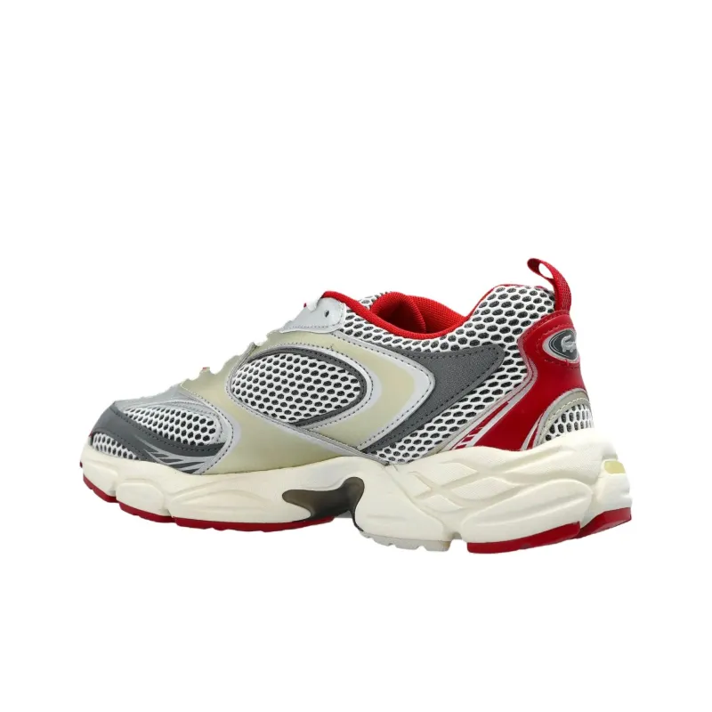 LACOSTE Anti Slip Wear Resistant Low Top Casual Shoes Women's White Silver-1