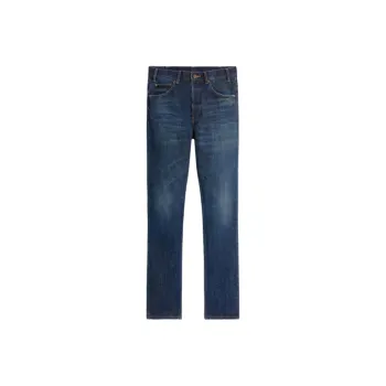 CELINE Lou Logo Patch Straight Leg Jeans