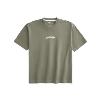 Hollister T Shirts Men Green