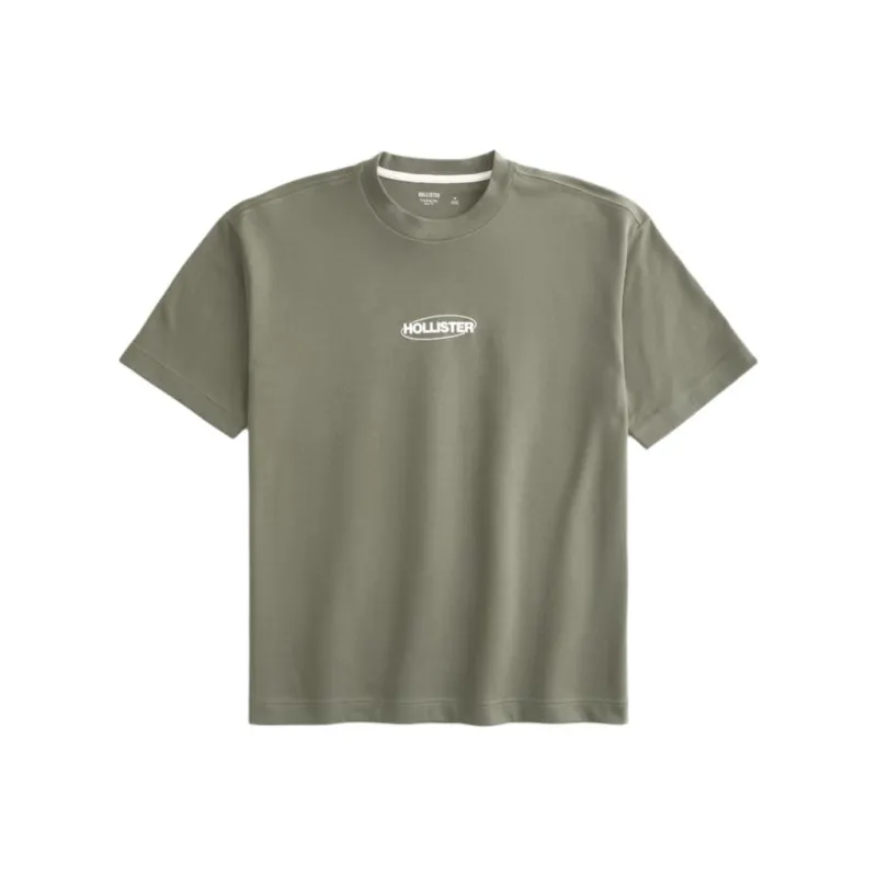 Hollister T Shirts Men Green-0