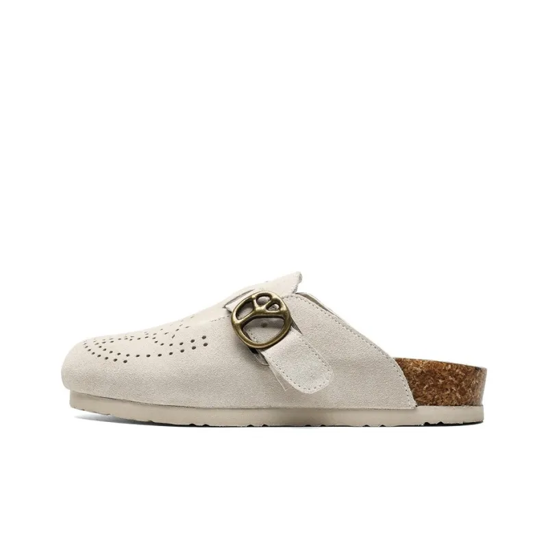 N6K8 Cut Out Slip Resistant Closed Toe Slippers Unisex-6
