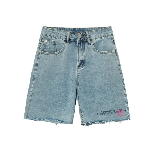 ASWZ Denim Shorts Unisex Blue