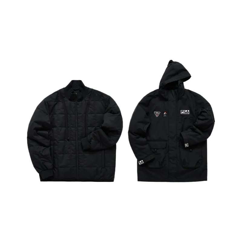 FILA x White Mountaineering Puffer Jacket Men's Pitch Black-0