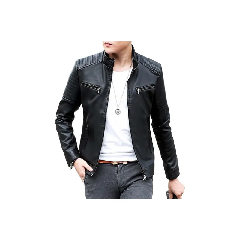 PIERRE CARDIN Leather Jacket Men's-0