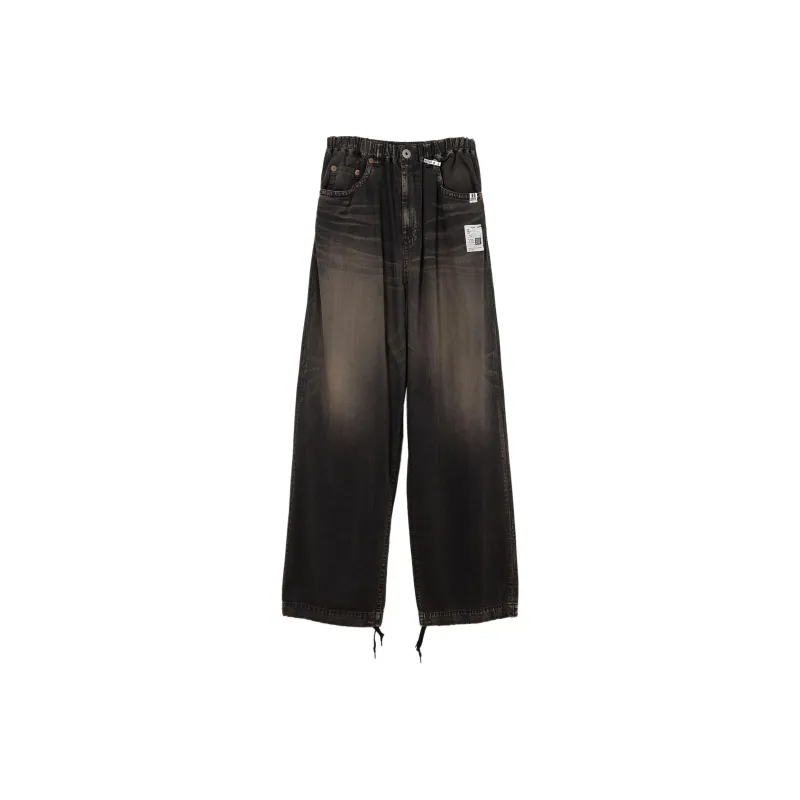Maison Mihara Yasuhiro Washed Wide leg Jeans-0
