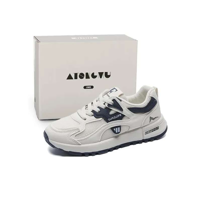 ATONGMU Cushioning, Slip Resistant, Abrasion Resistant, Height Increasing Low Top Casual Shoes Unisex-1