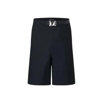LOUIS VUITTON Lv Buckle Cotton Shorts