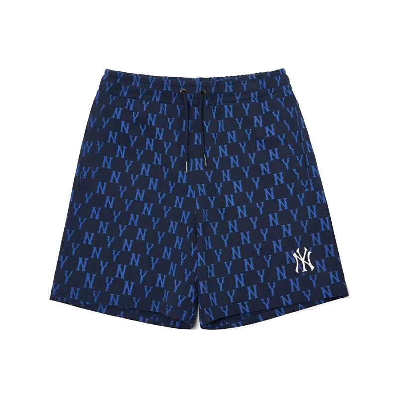 MLB Base Logo Casual Shorts Unisex Blue-0