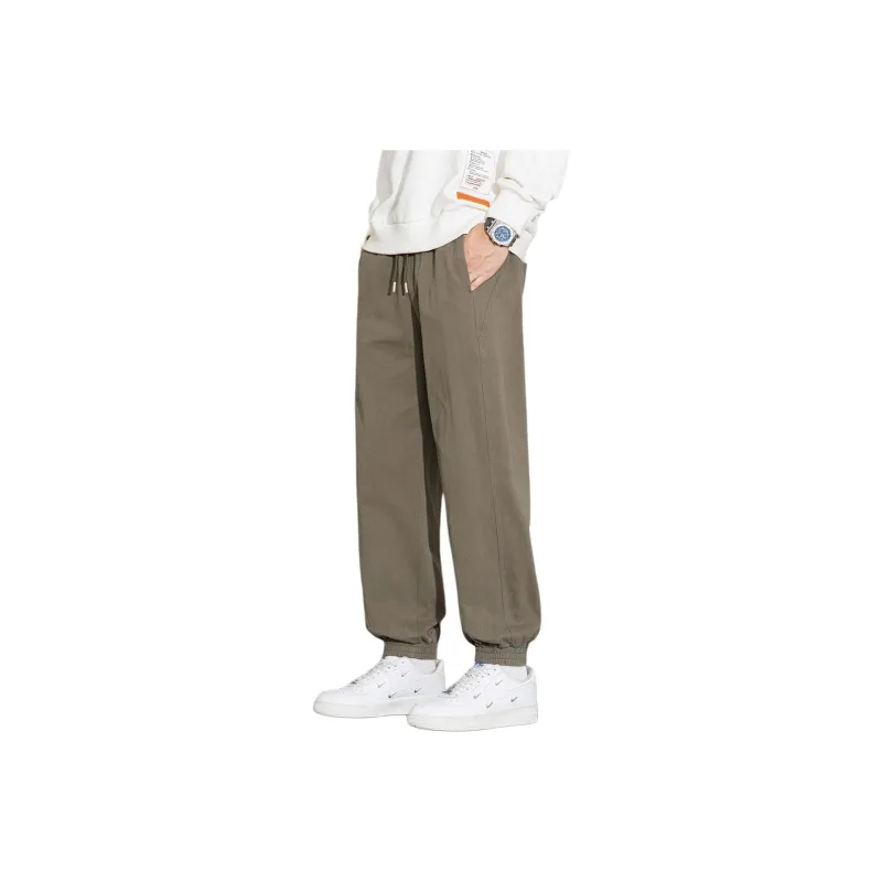 Tonlion Casual Pants Unisex Army Green-0