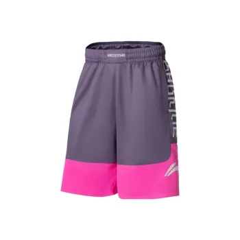 LiNing Badfive Casual Shorts Men's Sacred Purple Fluorescent Glowing Pink
