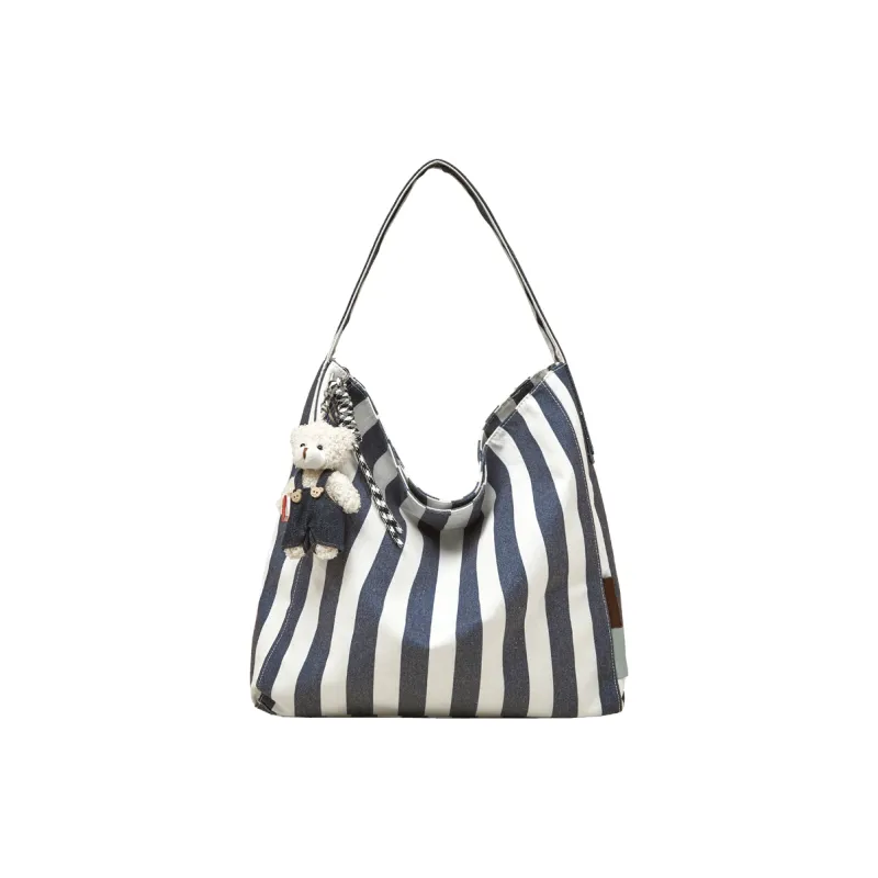 Safiya Fabric Tote Bag, Shoulder Bag Women's Sky Blue-0
