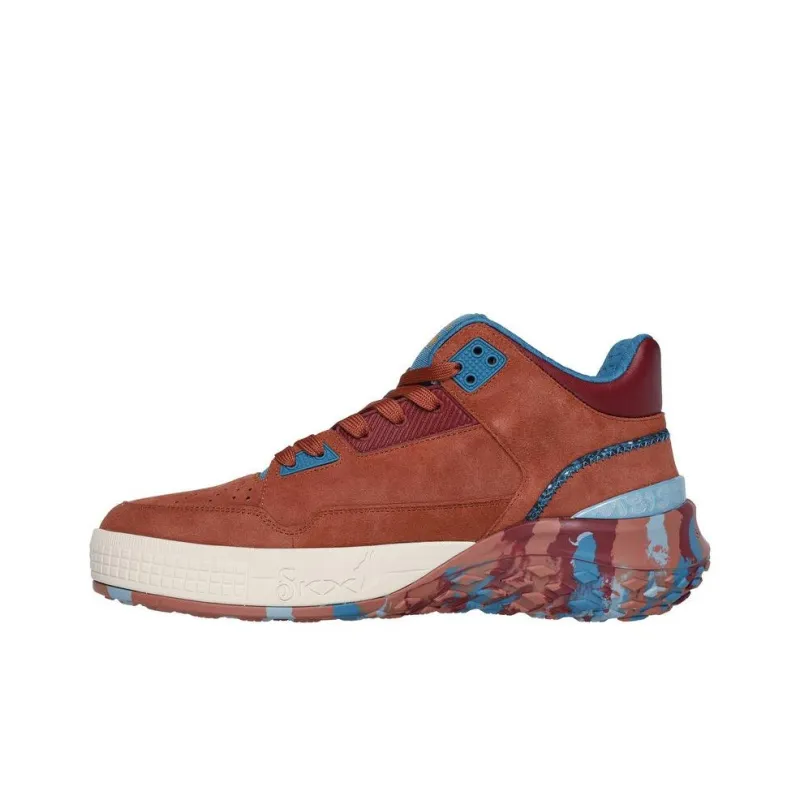 SNOOP DOGG x Skechers Sizzle Mid Top Running Shoes Men's Red-2