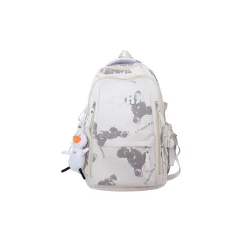 Alcohol Dragon Nylon Backpack Unisex Multicolor