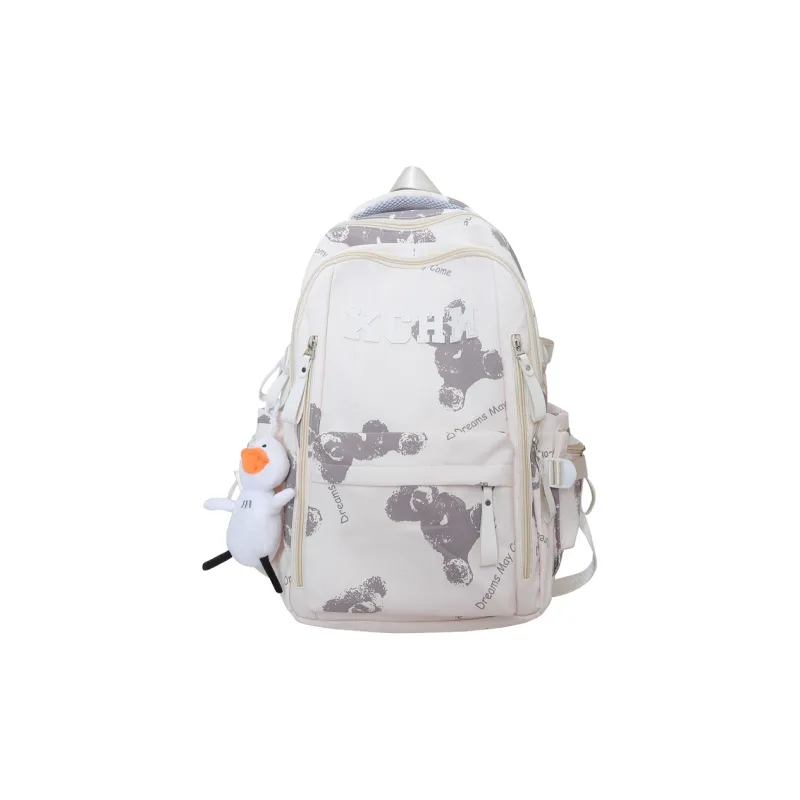 Alcohol Dragon Nylon Backpack Unisex Multicolor-0