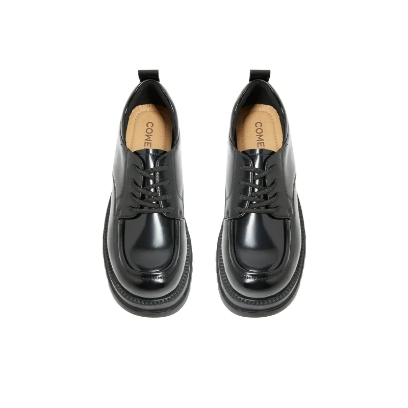 COMELY Chunky Heel High Heels Women's Black-3