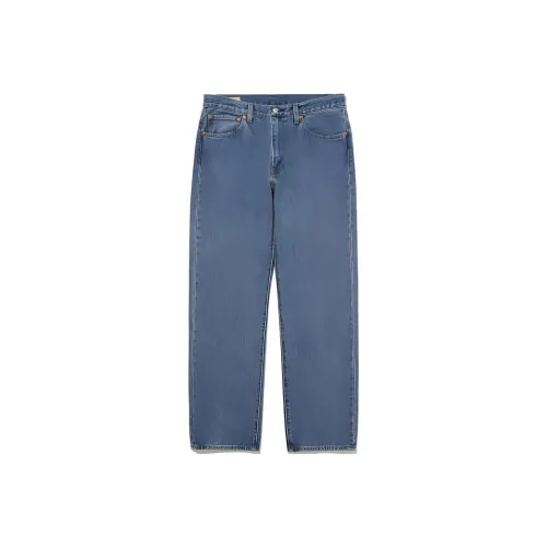 print straight leg jeans for men