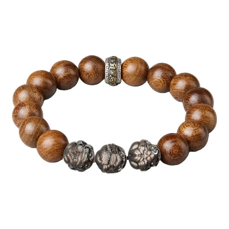 Moonstone Edge Golden Sandalwood Bracelets Unisex-0