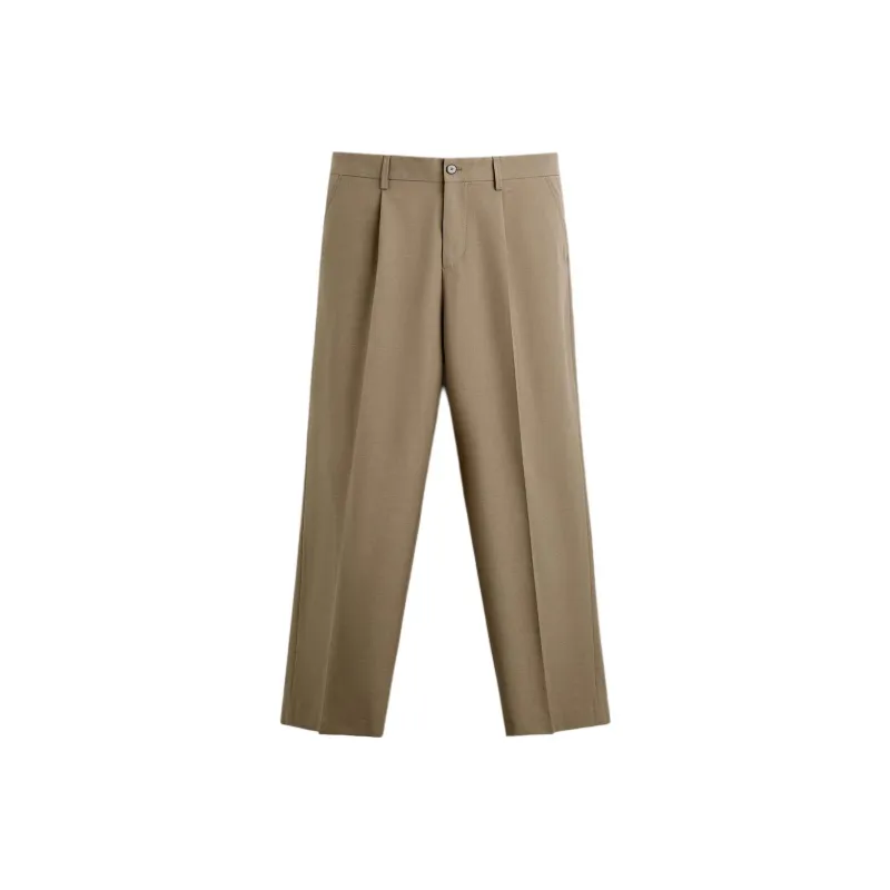 ZARA Suit Trouser Men's Brown/Dark Taupe-0