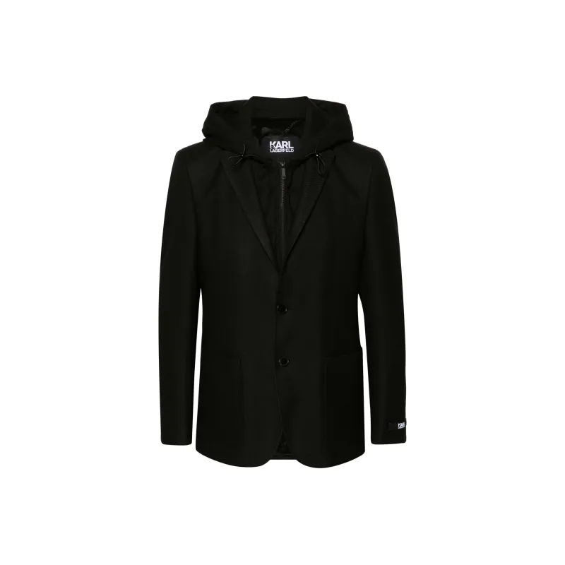 KARL LAGERFELD / Karl Lagerfeld Jeans Hooded Single-breasted Blazer-0