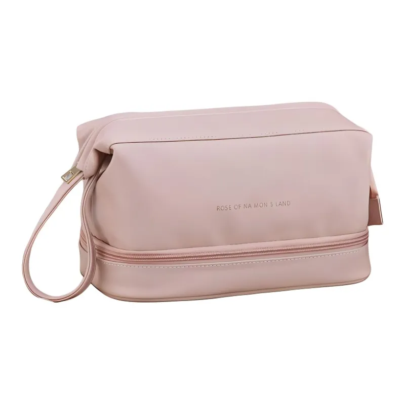 LETOO Leather With PU Makeup Bag Women's White-1