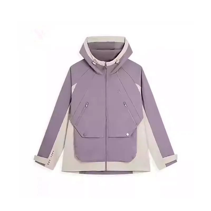 XTEP Trench Coats Men Rhino Purple-0