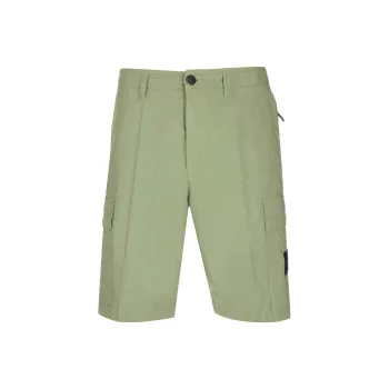 STONE ISLAND Side Logo patch Bermuda Shorts