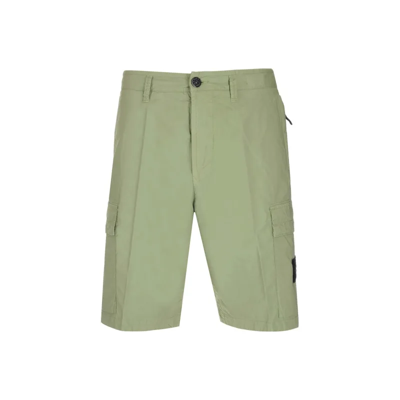 STONE ISLAND Side Logo patch Bermuda Shorts-0