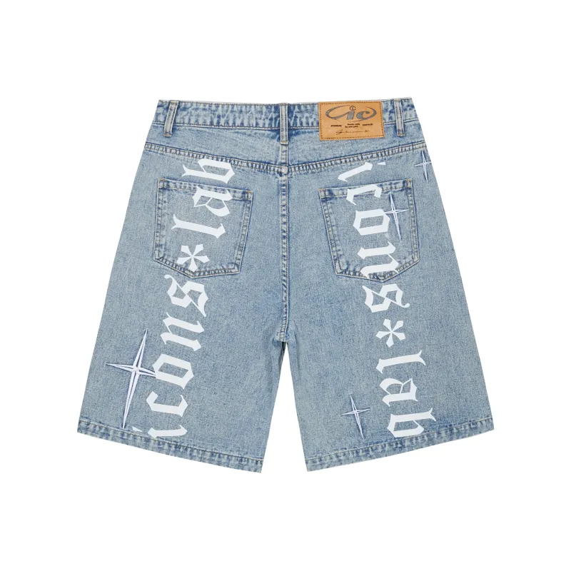 ICONS Lab Denim Shorts Unisex-0