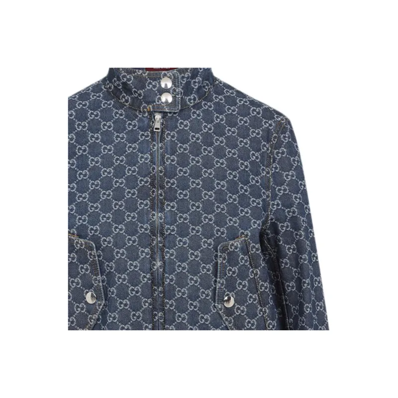 GUCCI GG jacquard Denim Jacket-3