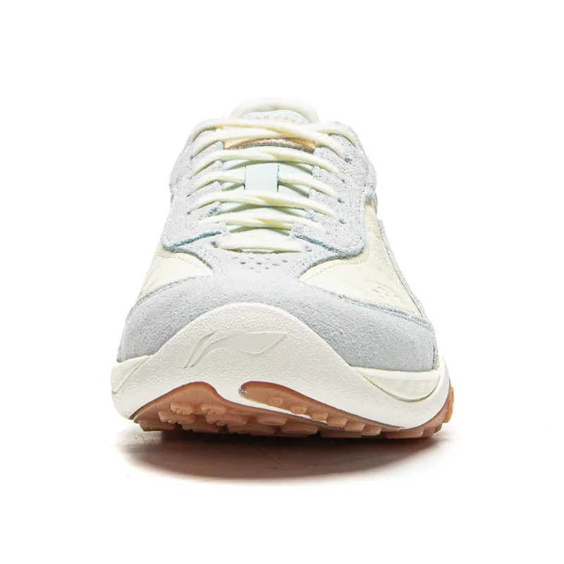 Disney x LiNing Heartflow Wear resistant And Lightweight Casual Shoes Unisex Pearl Mother White-4