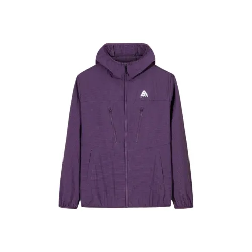Anta Outdoor Collection Trench Coat Men's Zisha Color Purple Clay Color