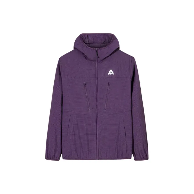 Anta Outdoor Collection Trench Coat Men's Purple Clay-0