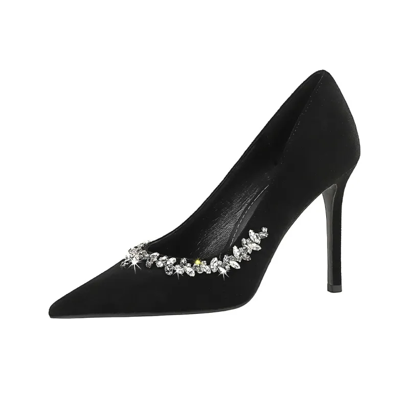QITUMAUL Slim Heel High Heels Women's-4
