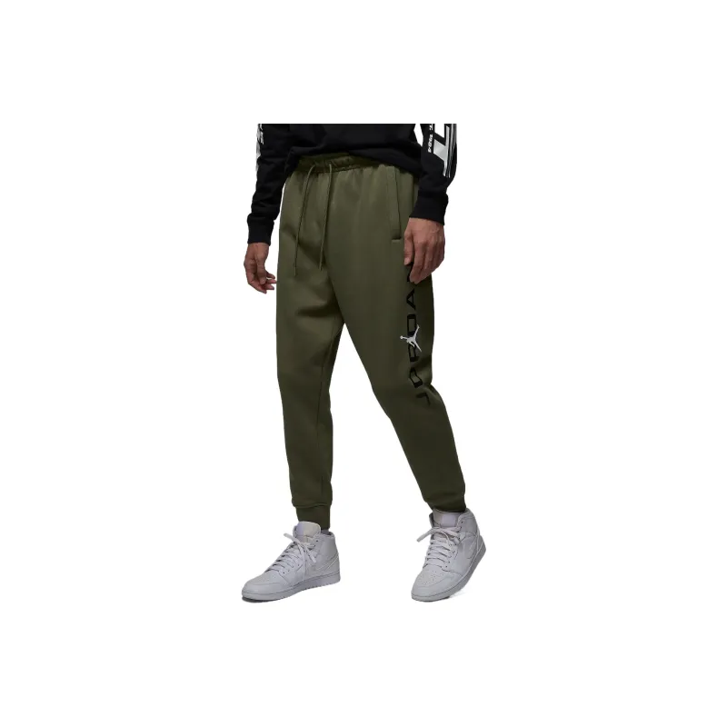 Jordan Knitted Sports Pants Men's Medium Olive Green-0