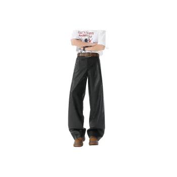RAP PANDA Leather Pants Unisex