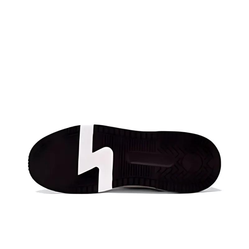 361° Anti Slip Wear Resistant Low Top Skateboard Shoes Men's White Brown-4